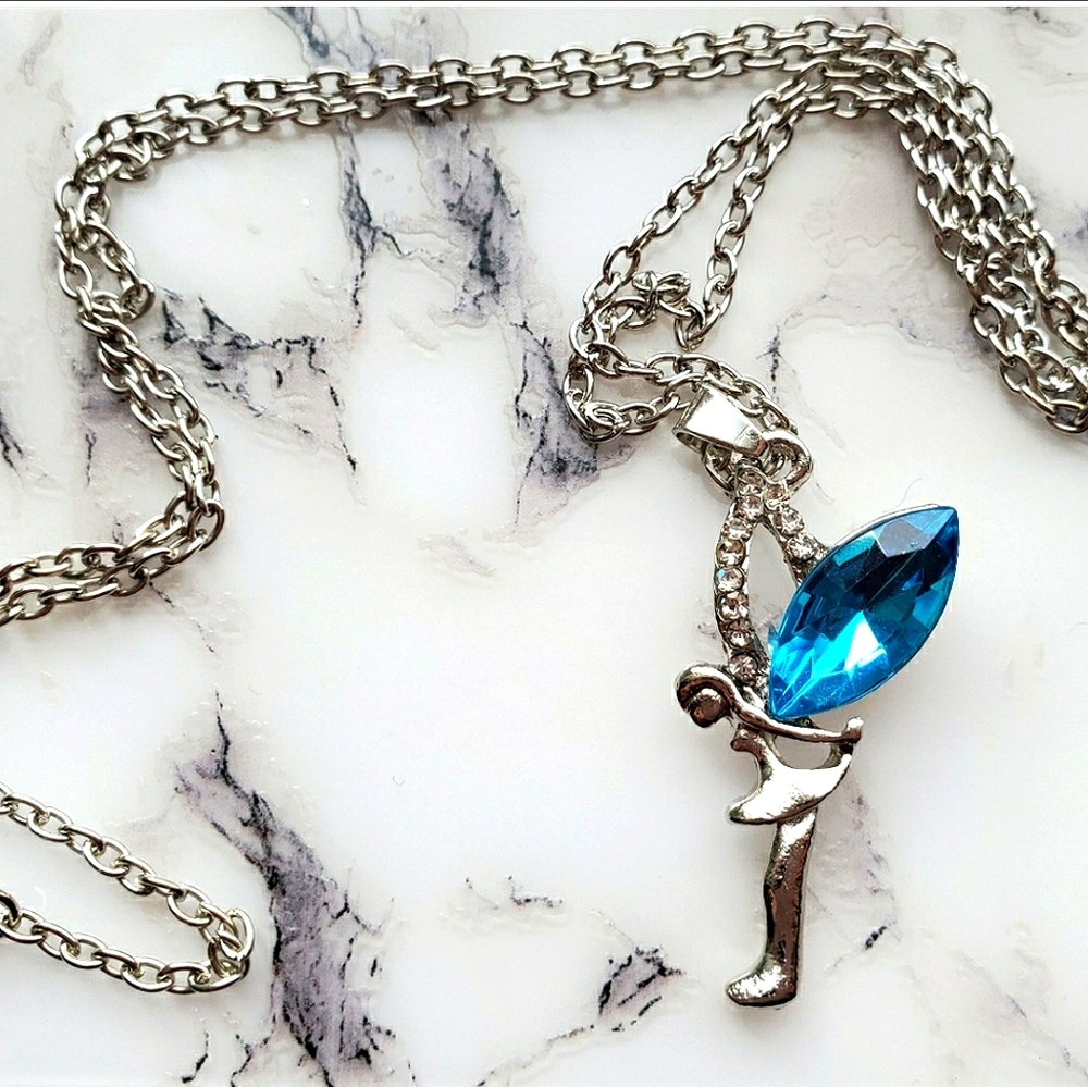 New Fashion Rhinestone Angel Girl Necklace - Picture 4 of 5